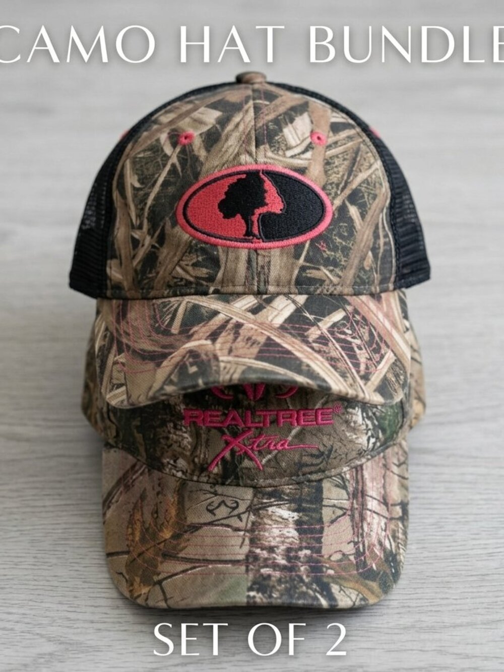 Gorpcore Camo Trucker Hat Bundle - Mossy Oak & RealTree Streetwear Caps
